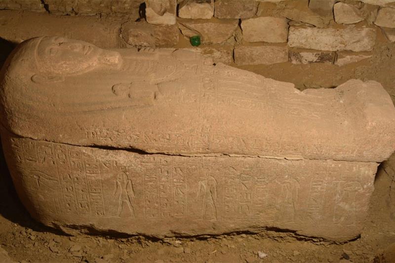 New Kingdom Sarcophagus Discovered at Saqqara