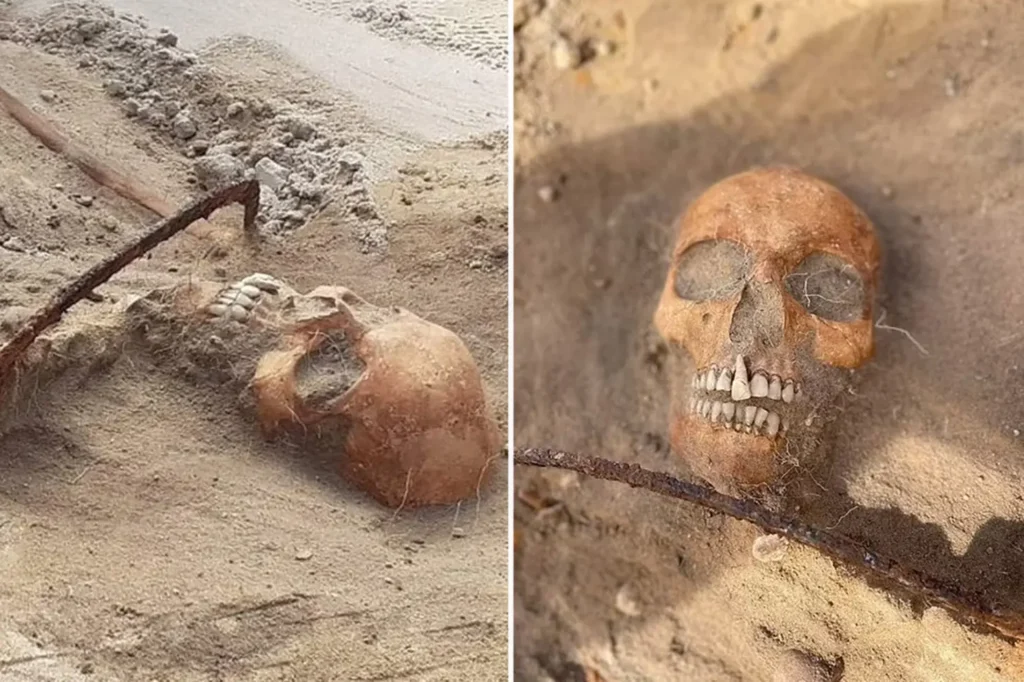 Padlocked, restrained female ‘vampire’ discovered in 17th-century graveyard