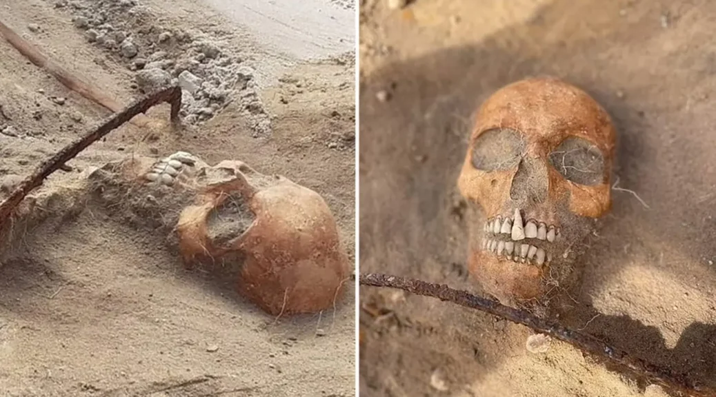 Padlocked, restrained female ‘vampire’ discovered in 17th-century graveyard