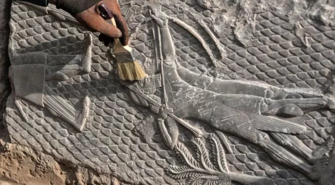 Rare 2,700-Year-Old Stone Carvings Discovered in Iraq