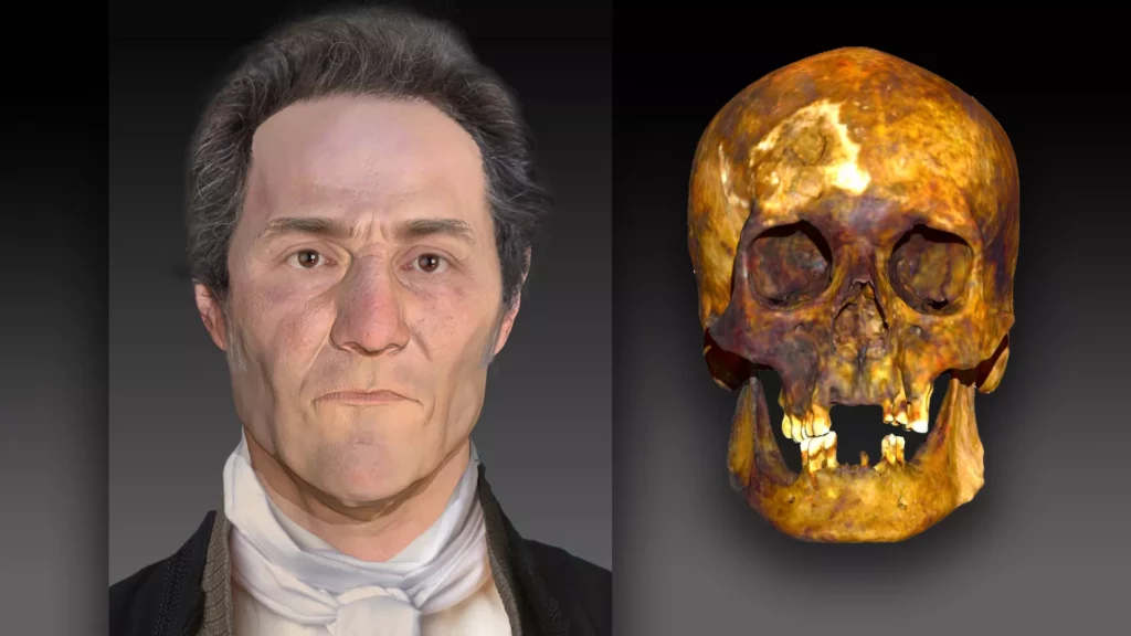 See the face of an 18th century 'vampire' buried in Connecticut