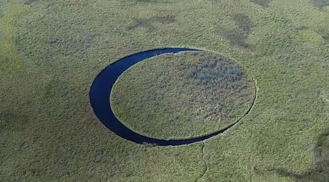 This Circular Island in Argentina Not Only Floats, But Also Rotates Constantly