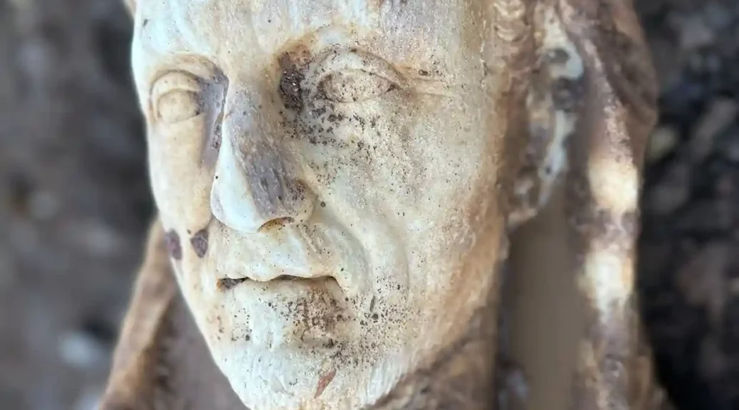 An ancient statue of Hercules emerges from Rome sewer repairs