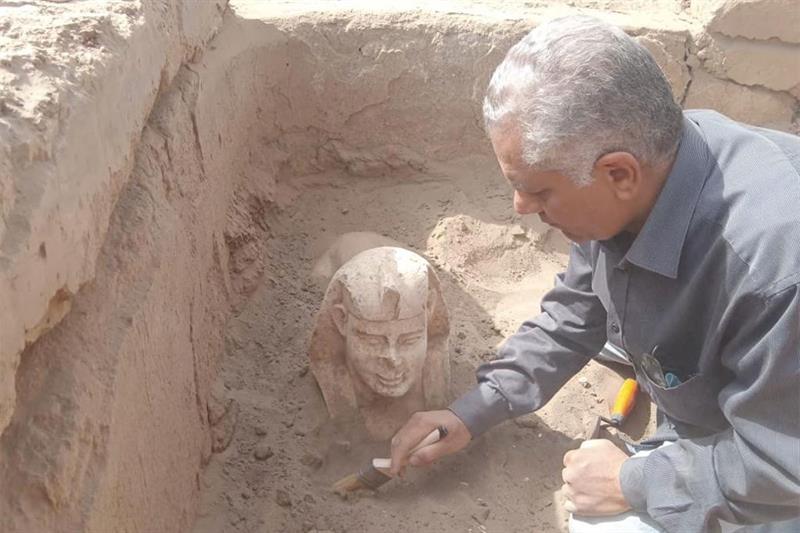 Sphinx Uncovered in Upper Egypt