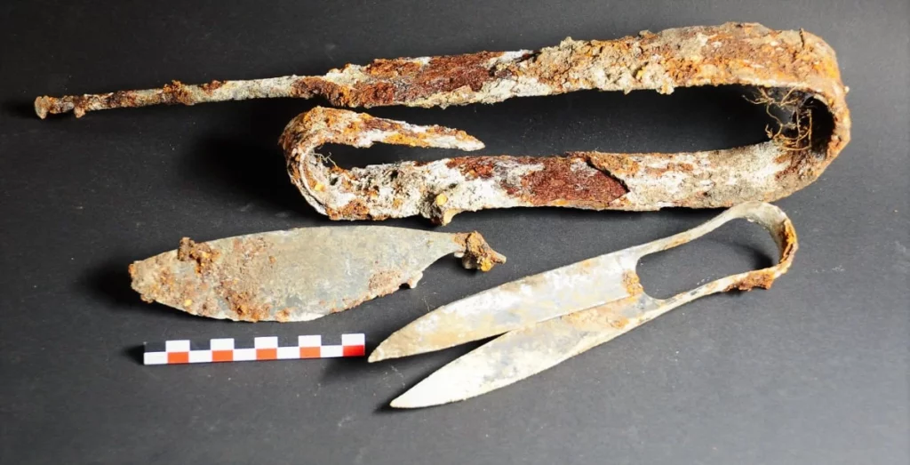 Почти новые кельтские ножницы возрастом 2300 лет, удивительным образом сохранившиеся, обнаружены в Германии