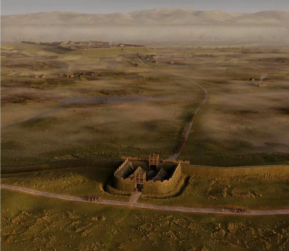 Небольшой форт найден в Шотландии на стене Антонина в Риме