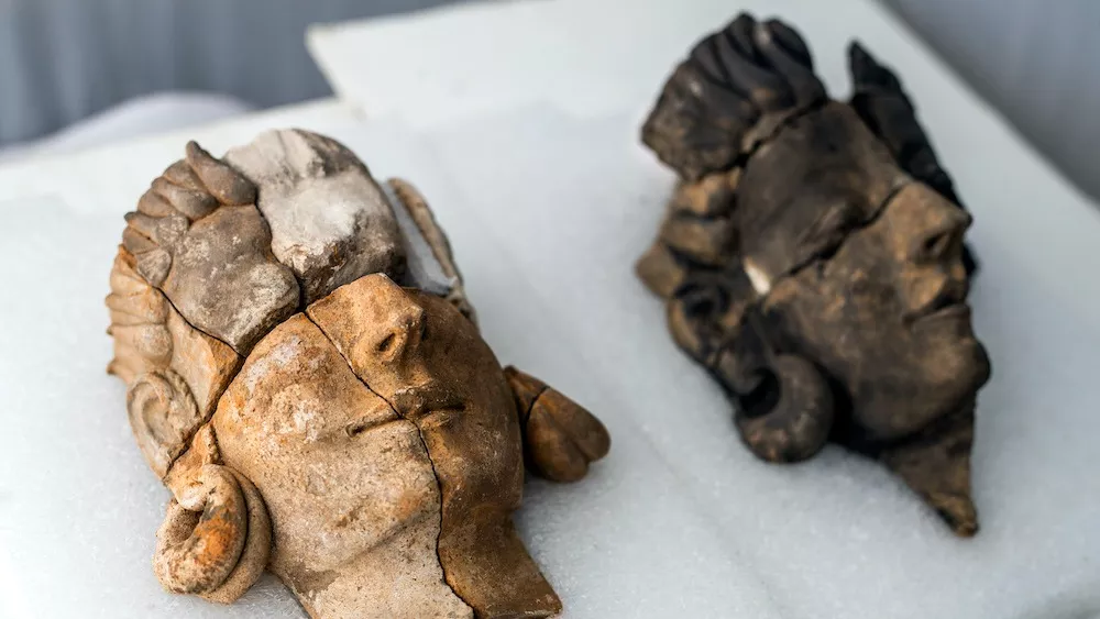 2,600-year-old stone busts of 'lost' ancient Tartessos people were discovered in a sealed pit in Spain