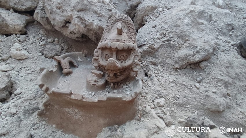 Редкая скульптура майя обнаружена в Мексике