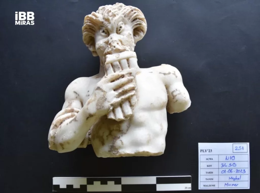 God Pan statue unearthed at Istanbul’s historical church of St. Polyeuctus