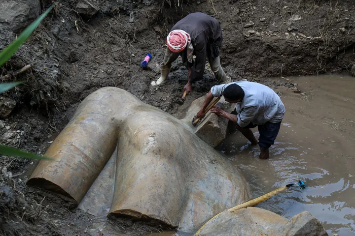 Archaeologists Find Massive 3,000-Year-Old Statue in Cairo Slum