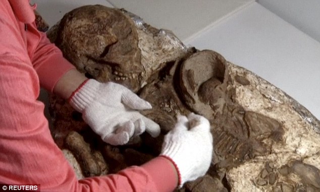 4,800-Year-Old Fossil of Mother Embracing Baby Found in Taiwan
