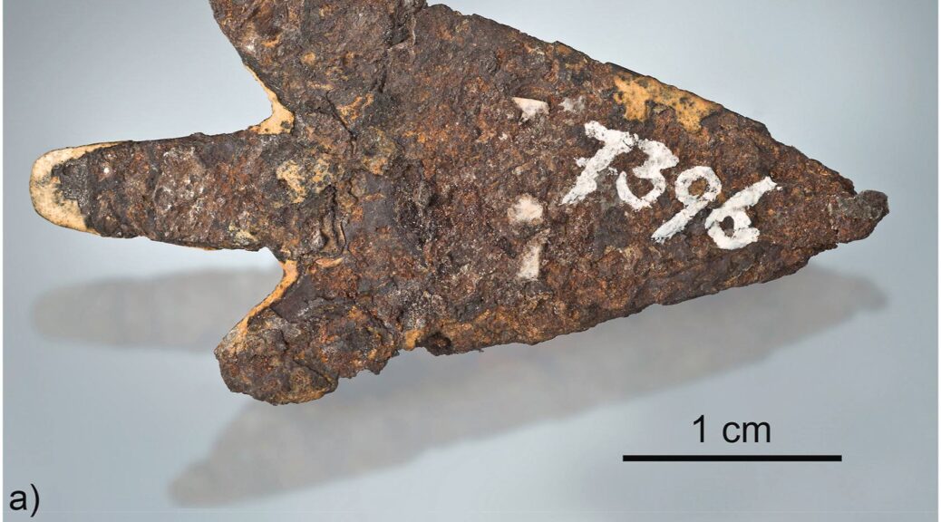 This ancient weapon was made from an object that fell out of the sky