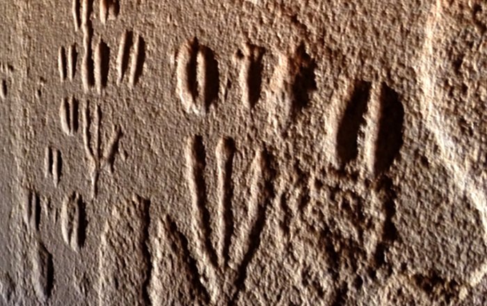 Animal Tracks And Human Footprints In Prehistoric Hunter-Gatherer Rock Art In Namibia