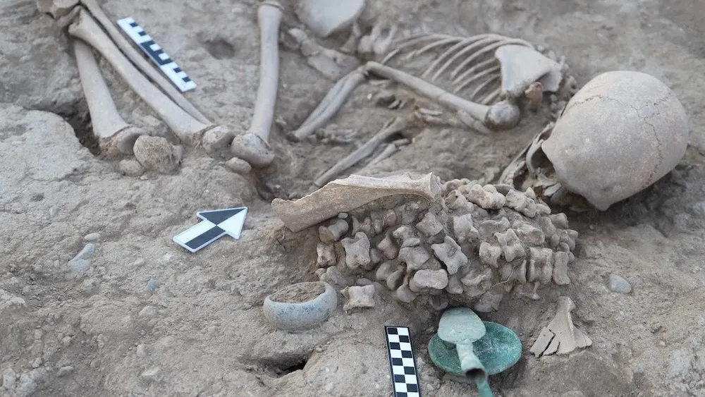 Astonishing discovery in Kazakhstan: Bronze Age girl buried with more than 150 animal ankle bones