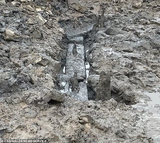 A 2,000-year-old wooden bridge that once linked England and Wales discovered
