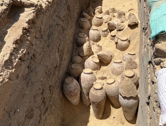 5,000-Year-Old Wine Jars Unearthed at Abydos