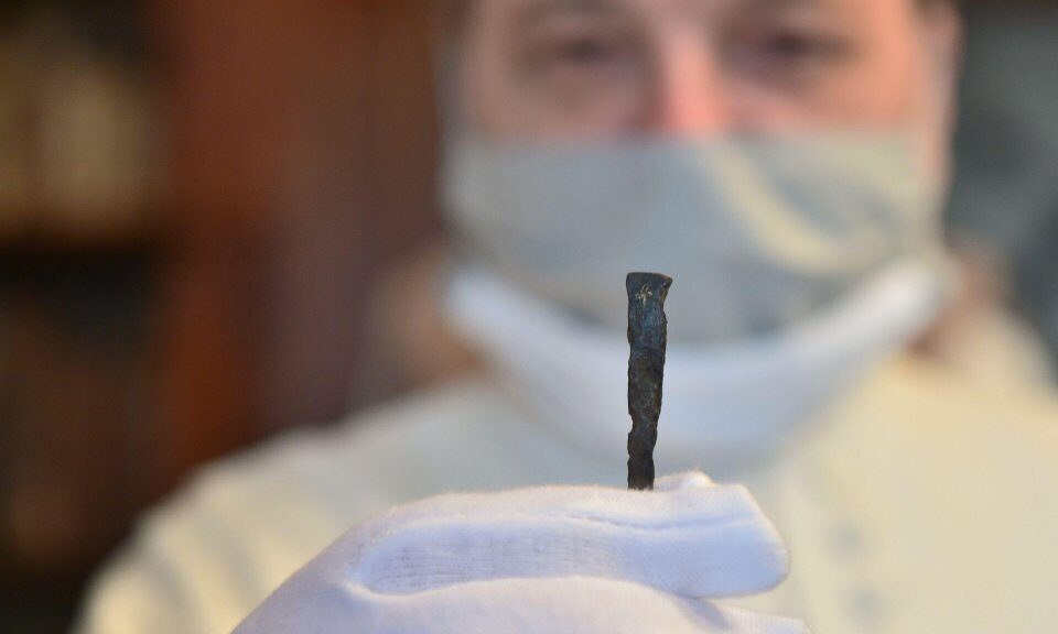 Nail linked to Jesus’ crucifixion found in monastery’s secret chamber
