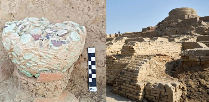 Archaeologists unearthed a pot of copper coins in first major discovery at Mohenjo Daro in Pakistan, in 93 years