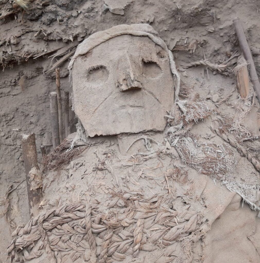 73 intact Wari mummy bundles and Carved Masks Placed On False Heads Discovered In Peru