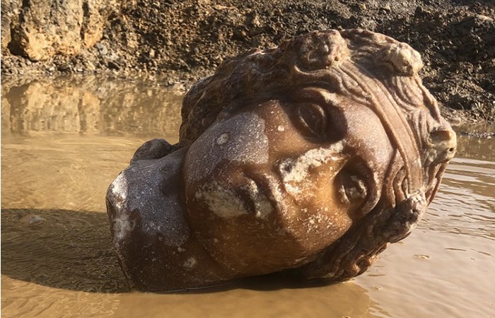 Statue Heads Of Dionysus And Aphrodite Discovered In The Ancient City Of Aizanoi
