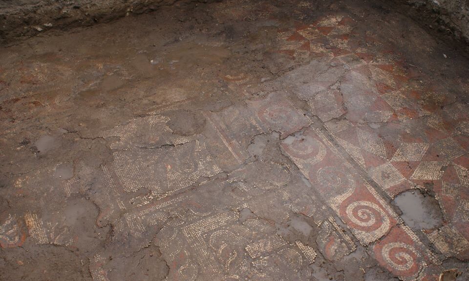 Archaeologists discovered floor mosaics with early Christian designs in Roman town of Marcianopolis, in Bulgaria