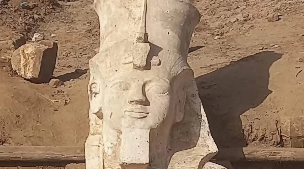 Archaeologists Uncover Upper Part Colossal Statue of Ramses II