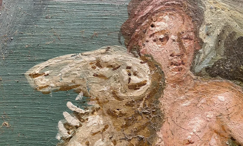 Ancient Roman city of Pompeii, archaeologists have unearthed a fresco depicting the Greek mythological siblings Phrixus and Helle