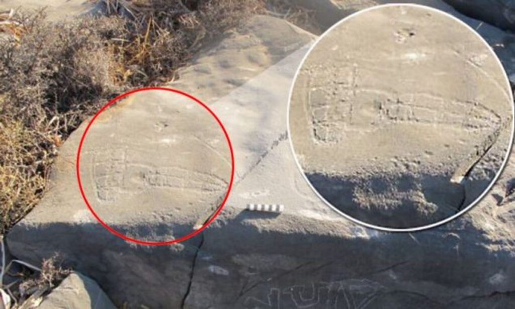 “Nikasitimos Was Here Mounting Timiona,” 2,500-year-old erotic graffiti on Astypalaia, Greece